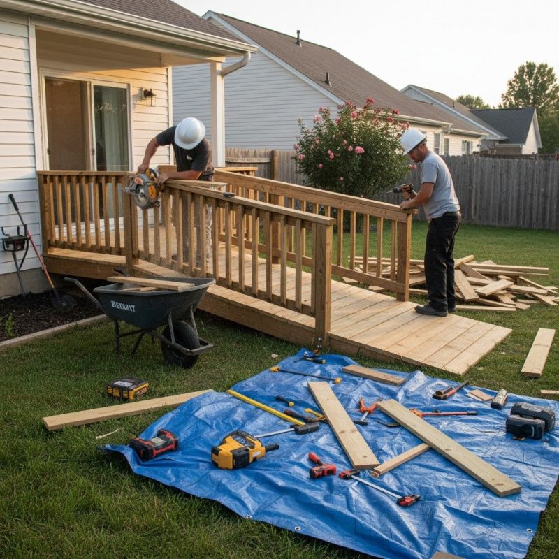 Wood Ramp Repair in Overland Park, KS